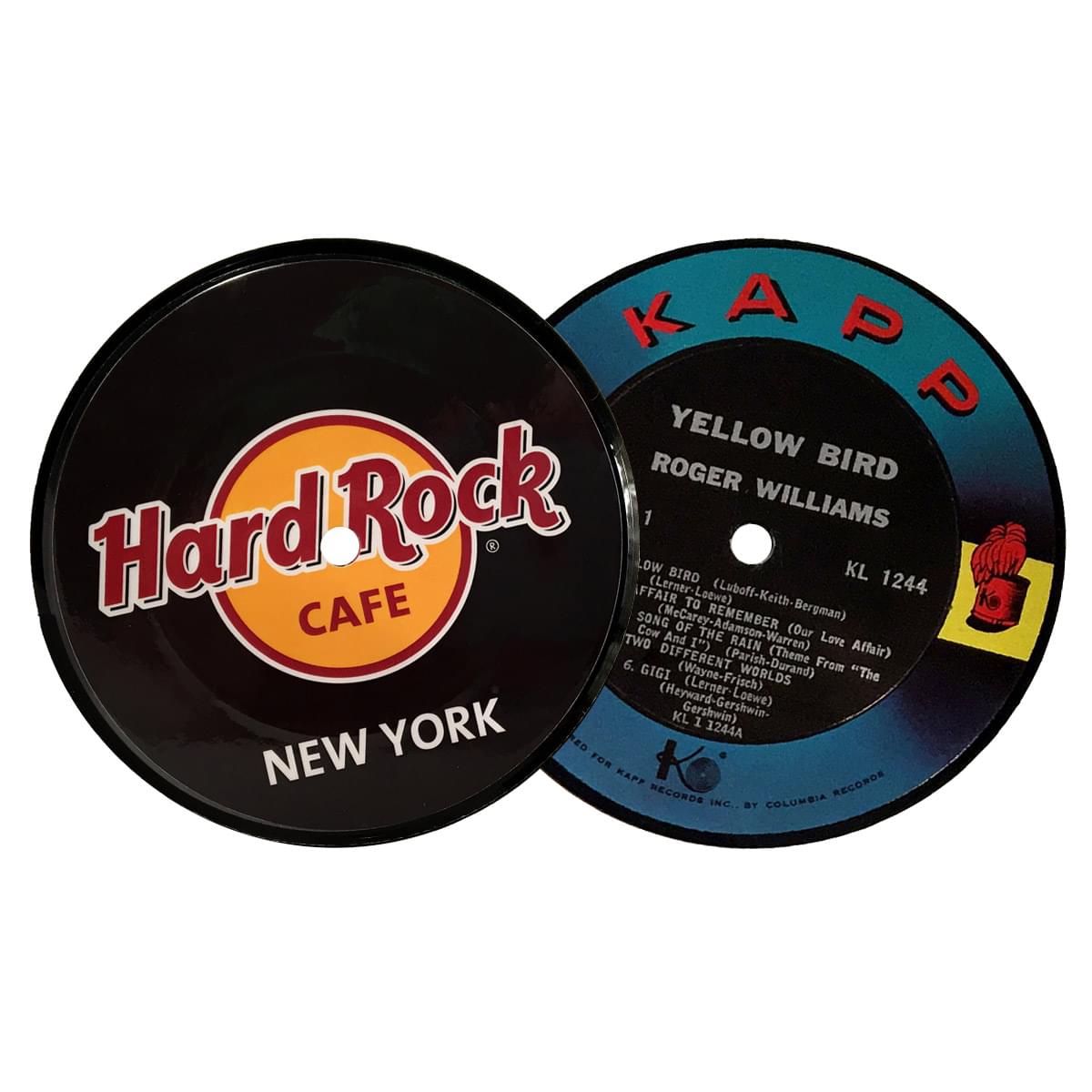 1-Sided Record Label Coasters - 1 Side Custom, 1 Side Vintage Record Labels - Bulk