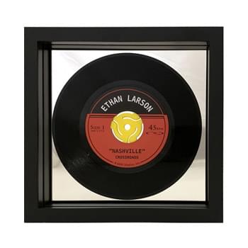 Personalized Black 7" 45RPM Framed Record - Mirror Backing