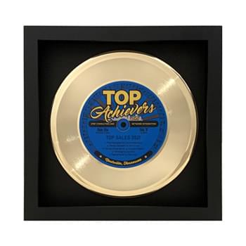 Personalized Framed Gold 7" 45RPM Record
