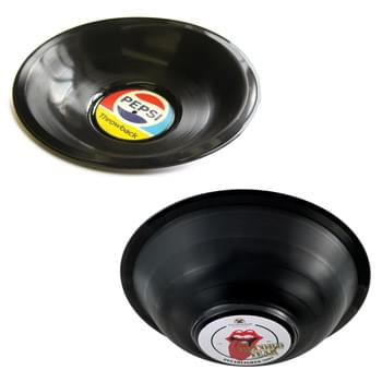 2-Sided Recycled Record Bowl