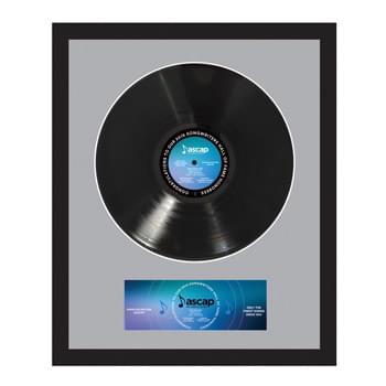 Personalized Black Framed LP Records W/ Custom Printed Insert