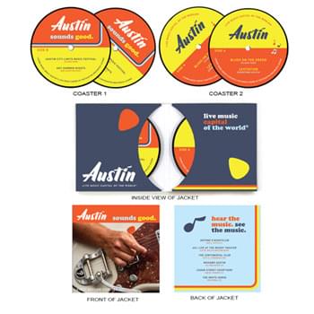 Double Sleeve - 2-Sided Record Label Coasters
