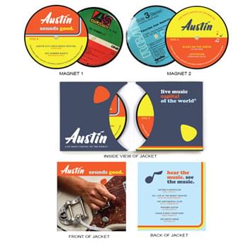 Double Sleeve - 1-Sided Record Label Magnets