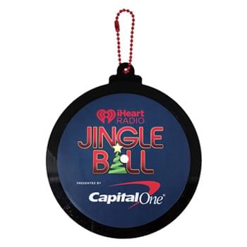 1-Sided LP Recycled Vinyl Record Ornament - 1-Sided Imprint, Vintage Record Label Back