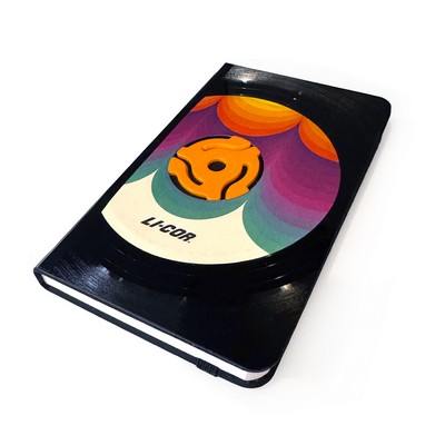 Small 45RPM Vintage Vinyl Record Journal - Custom Record Label & 45RPM Adapter